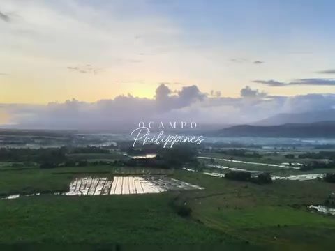 母の故郷、フィリピン・オカンポの夕景