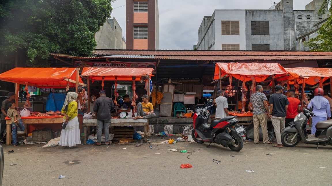 A market in Aceh