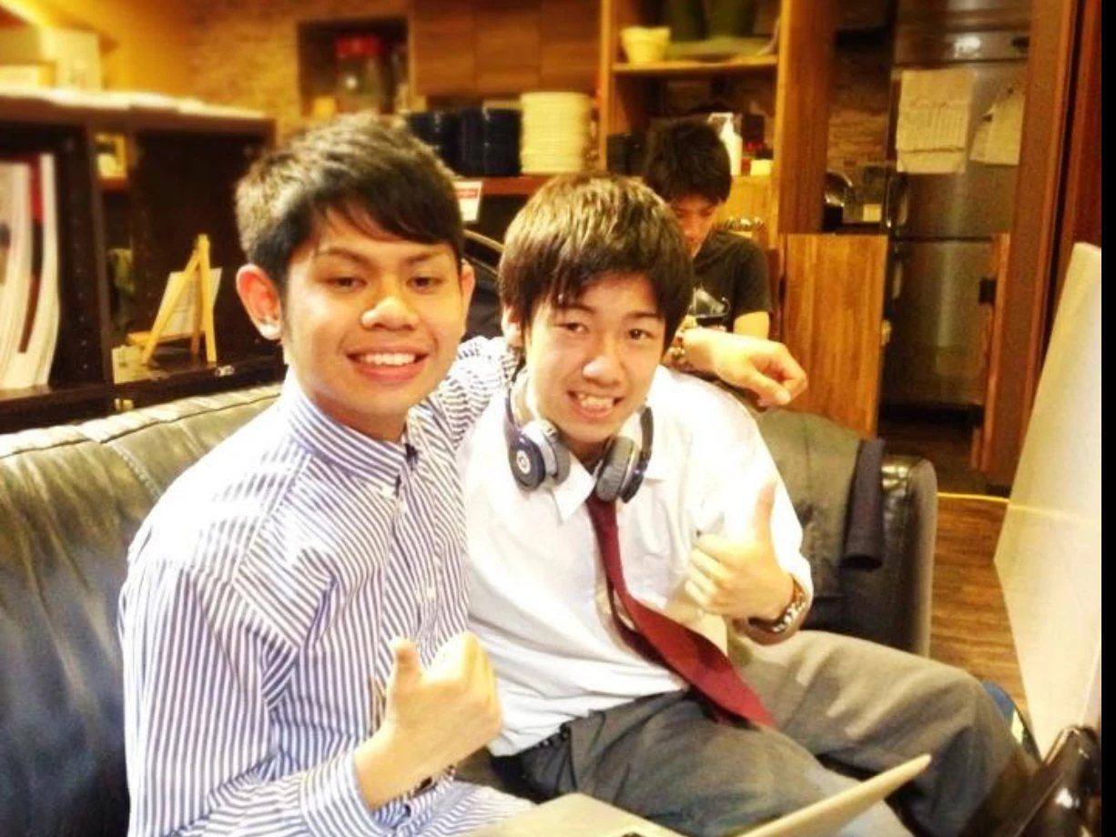 With friends I met at church