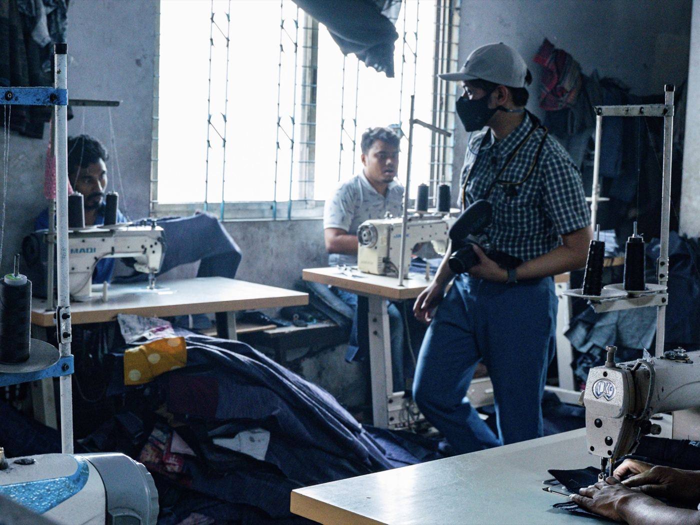 Reporting at a garment factory