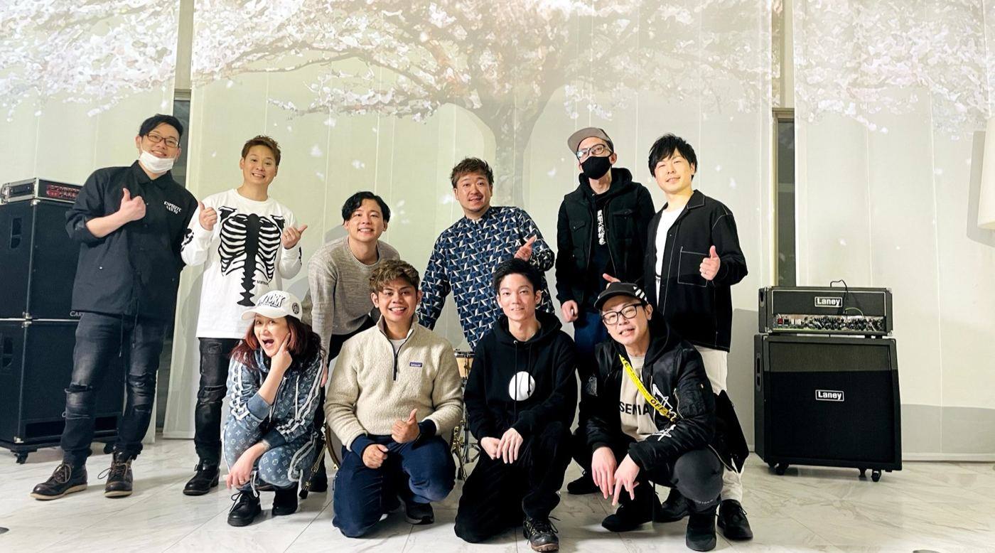 With the members of Night de Light