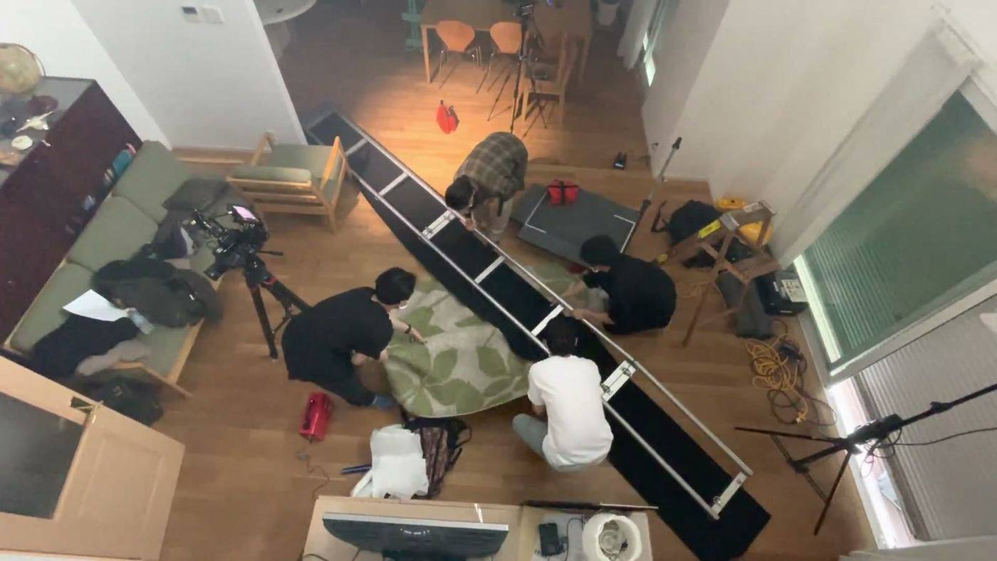 Setting up equipment