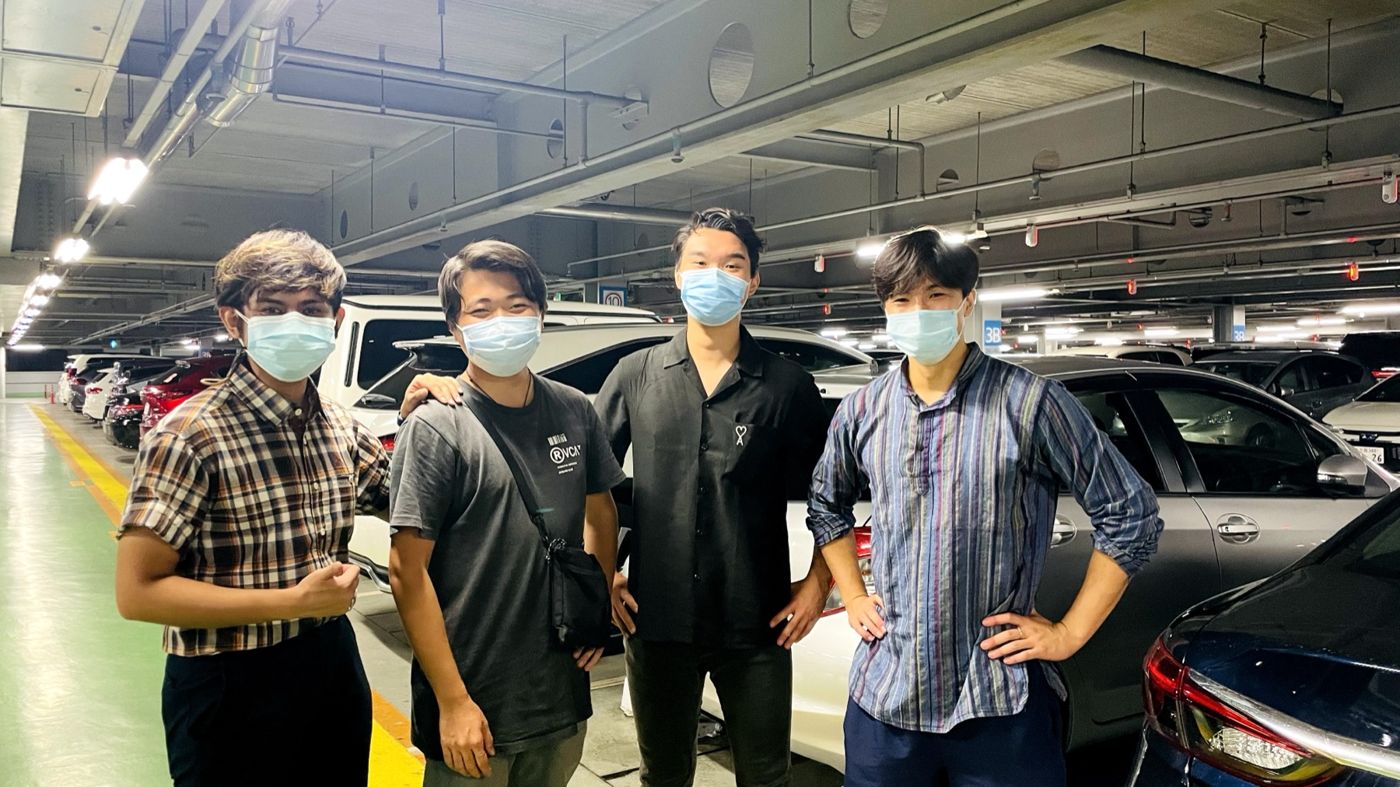 Narita Jun and his team, safely back in Japan
